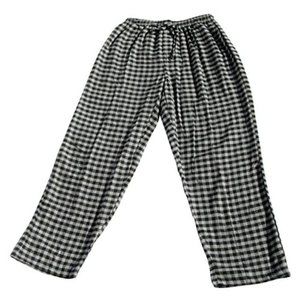 Men's 100% Cotton/Flannel Sleep Pants, Grey- Black